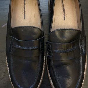 Ladies MADEWELL Black MOCK PENNY Elinor LOAFER Leather SHOES ~ 6 1/2 or 6.5